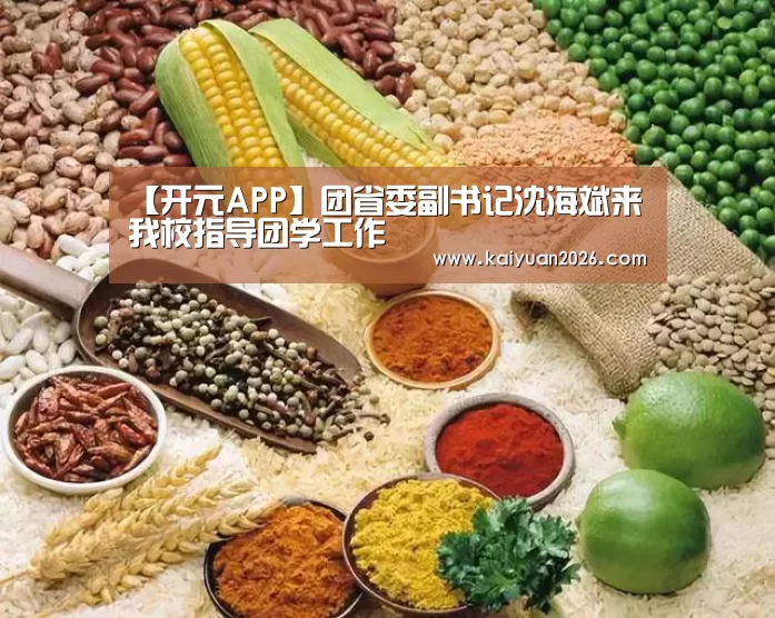 【开元APP】团省委副书记沈海斌来我校指导团学工作(图1) 开元赛事
