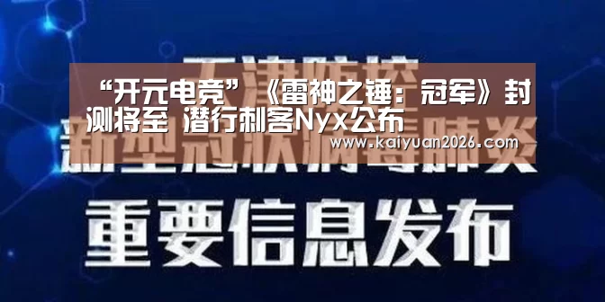 “开元电竞”《雷神之锤:冠军》封测将至 潜行刺客Nyx公布(图3) 开元赛事